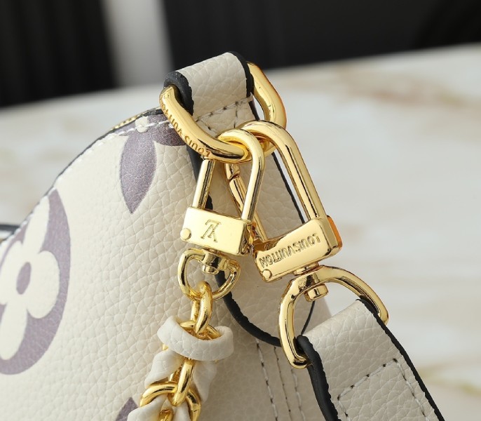 Bicolor Monogram Empreinte Boulogne PM In Cream And Bois De Rose Pink - Image 8