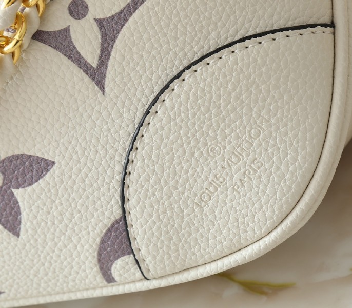 Bicolor Monogram Empreinte Boulogne PM In Cream And Bois De Rose Pink - Image 9