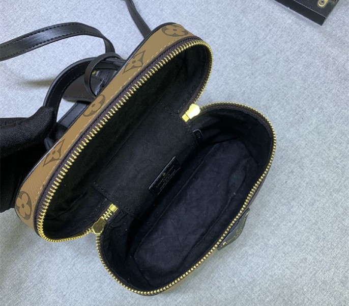 Monogram Reverse Canvas Vanity Chain Pouch In Black - Image 6