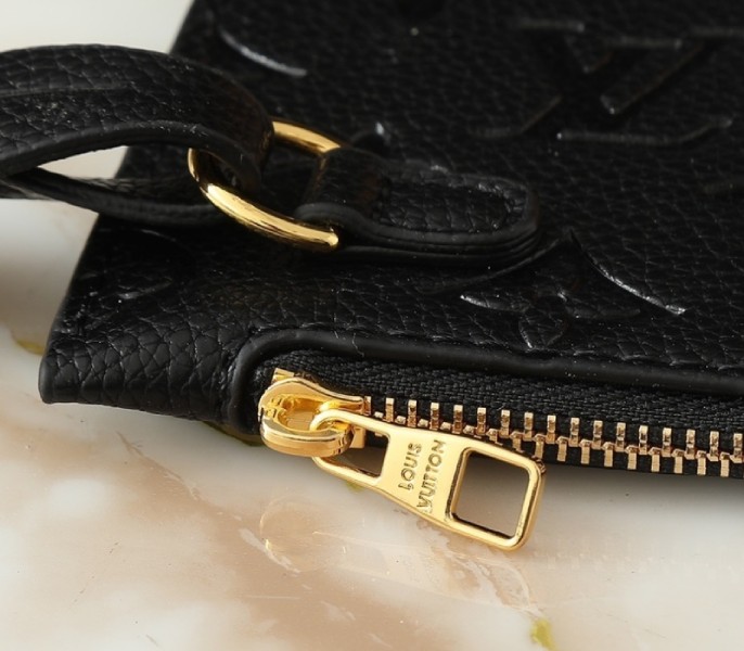 Louis Vuitton Bicolor Monogram Empreinte Loop Hobo Bag In Black And Cream - Image 9