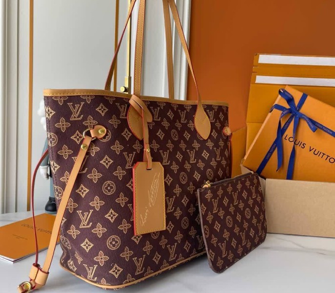 LV Monogram Origine Ebene Neverfull MM - Image 3