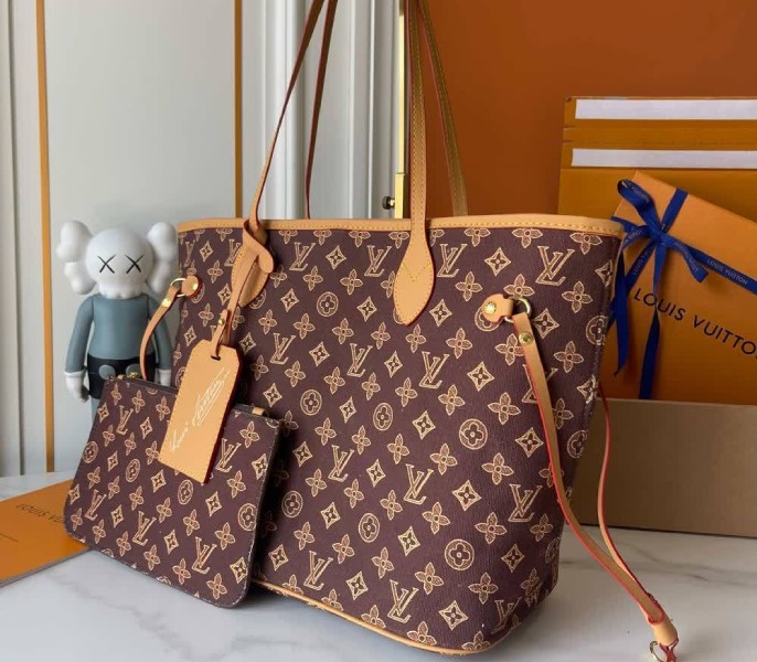 LV Monogram Origine Ebene Neverfull MM - Image 4