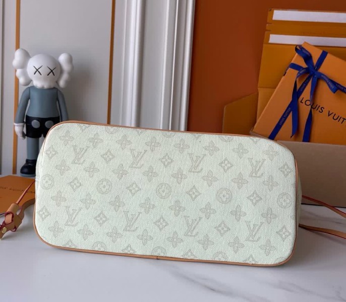 Monogram Origine Lin Neverfull MM M27521 - Image 6