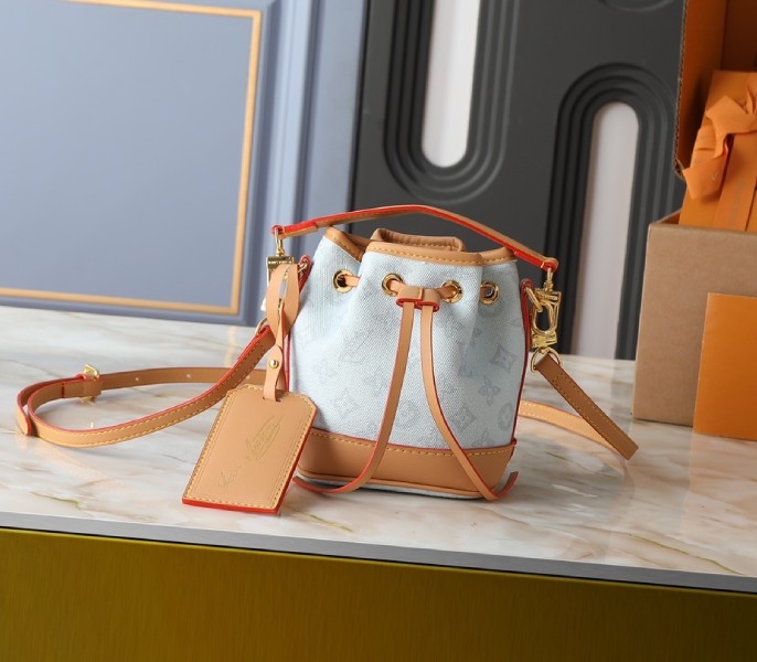 Monogram Origine Nano Noe In Bleu Courrier