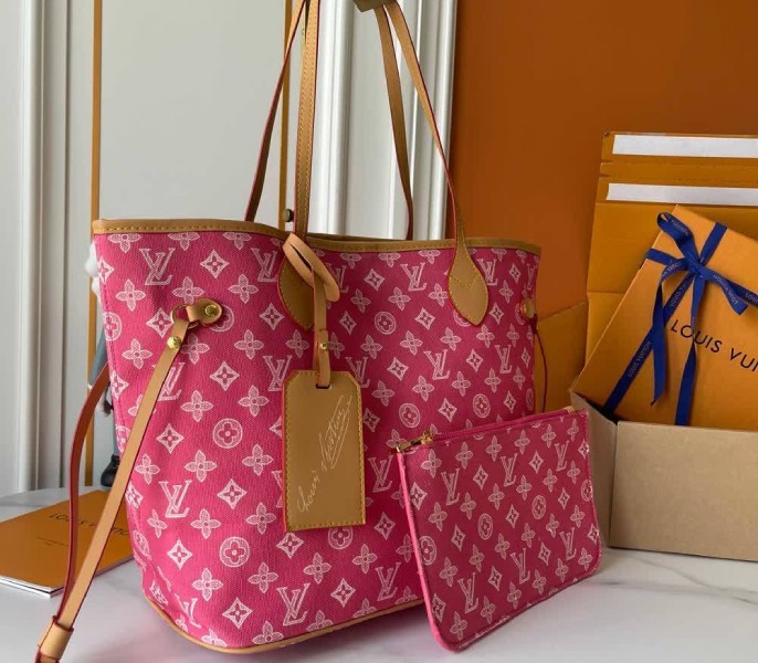 Monogram Origine Neverfull MM In Rose Ruban - Image 3