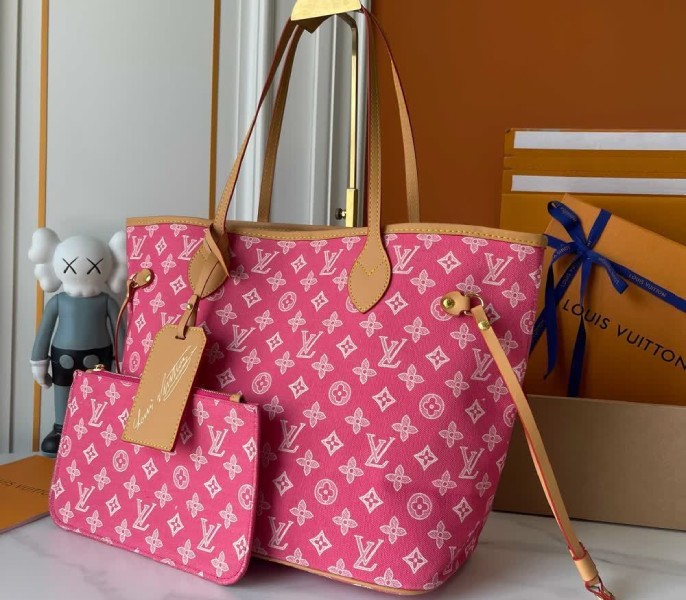 Monogram Origine Neverfull MM In Rose Ruban - Image 4