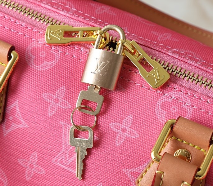 Monogram Origine Speedy Bandouliere 25 In Rose Ruban M27528 - Image 7