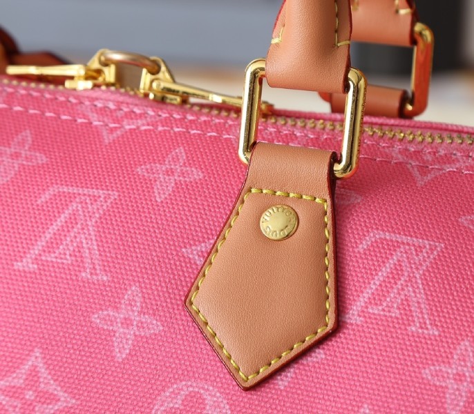 Monogram Origine Speedy Bandouliere 25 In Rose Ruban M27528 - Image 8