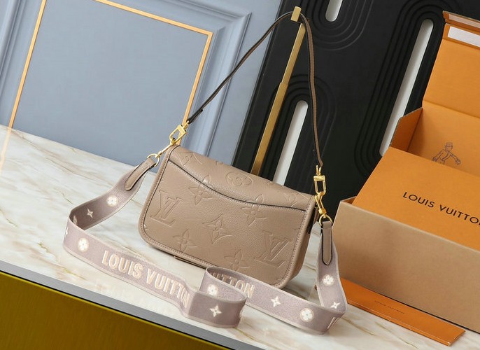 Louis Vuitton Monogram Empreinte Diane In Tourterelle Beige - Image 3
