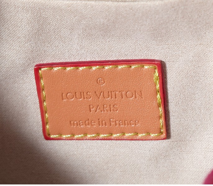 Monogram Flowers Denim Speedy 18 Bandouliere In Fuchsia - Image 6