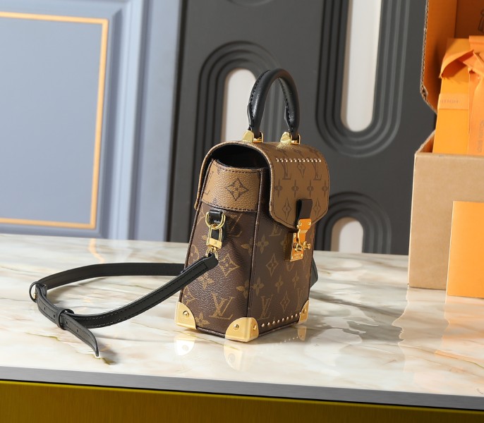 Replica Louis Vuitton LV Monogram Canvas Camera Box M82465 Carry-On Shoulder - Image 3