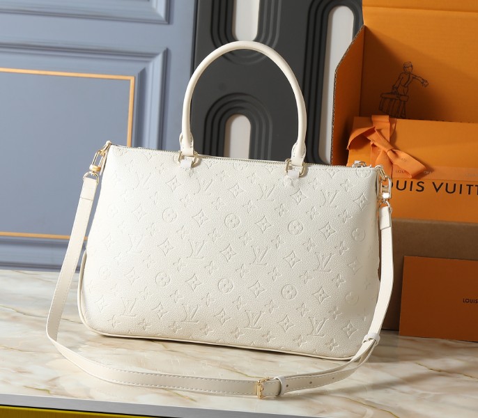 Louis Vuitton Skyline MM Monogram Empreinte In Cream - Image 3