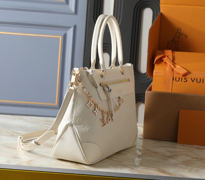 Louis Vuitton Skyline MM Monogram Empreinte In Cream - Image 2