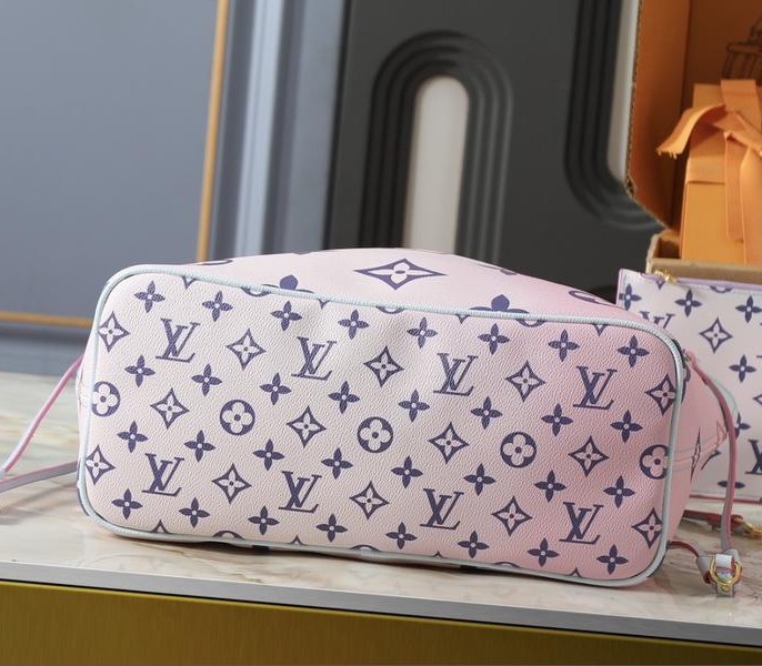 LV Louis Vuitton Spring 2022 Neverfull MM In Sunrise Pastel 1:1 Replicas - Image 4