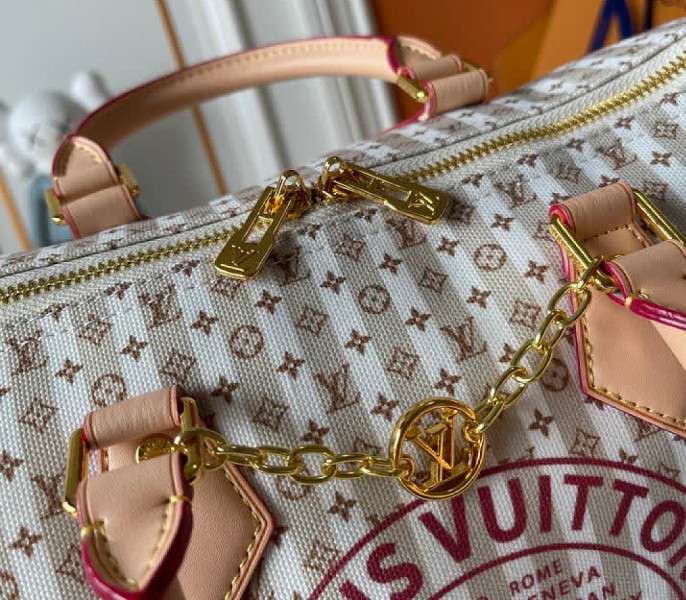 Minigram Banana-Hued Edition Speedy 30 In Burgundy Rose - Image 8