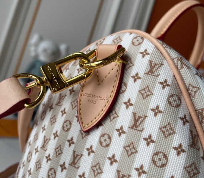 Minigram Banana-Hued Edition Speedy 30 In Burgundy Rose - Image 9