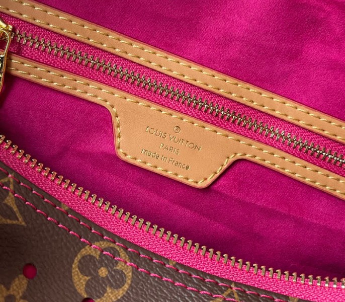 Monogram Canvas Perforation Speedy Soft 30 In Deep Pink - Image 7