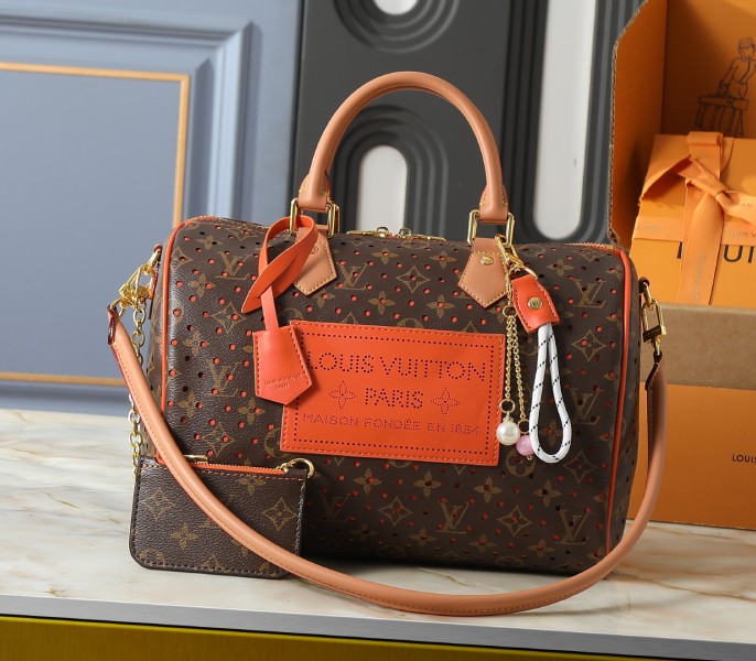 High-Tier 1:1 Replica Louis Vuitton Speedy Soft 30 Bag In Orange