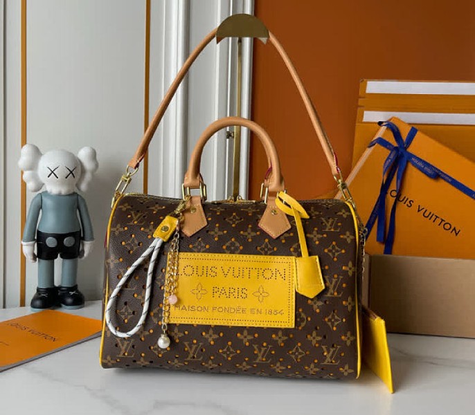 Louis Vuitton Speedy Duplicate Speedy Soft 30 In Yellow