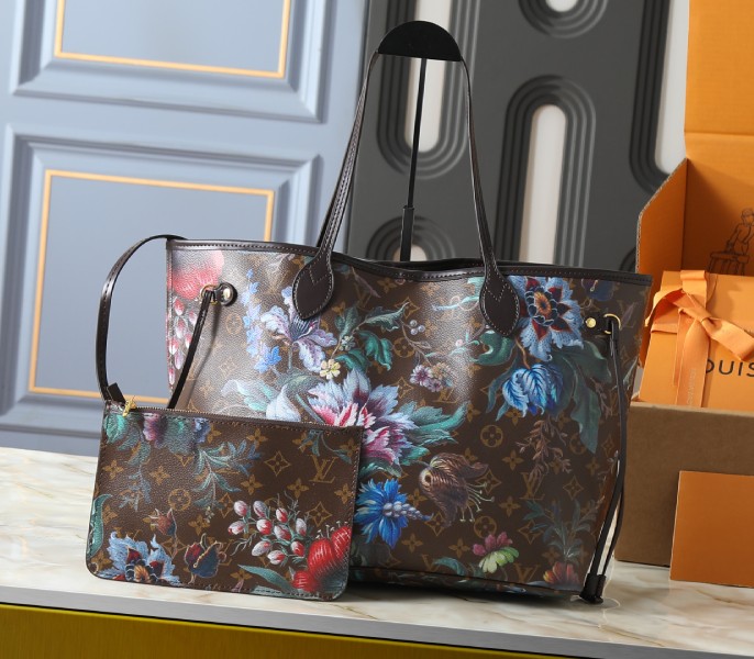 LV Monogram Ebene Eden Edition Neverfull MM Bag High Quality