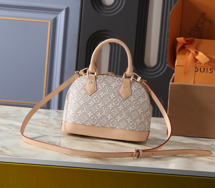 Monogram Embleme Alma BB In Washed Beige - Image 2