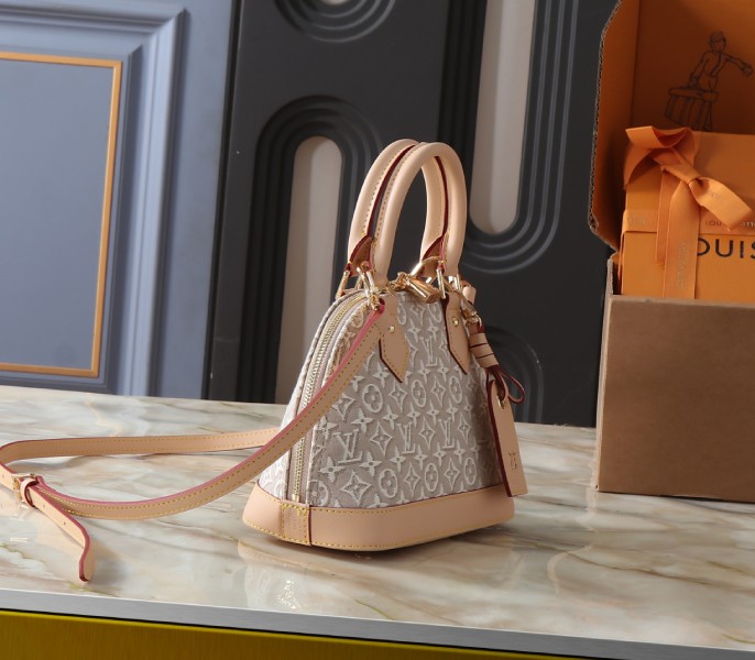 Monogram Embleme Alma BB In Washed Beige - Image 3