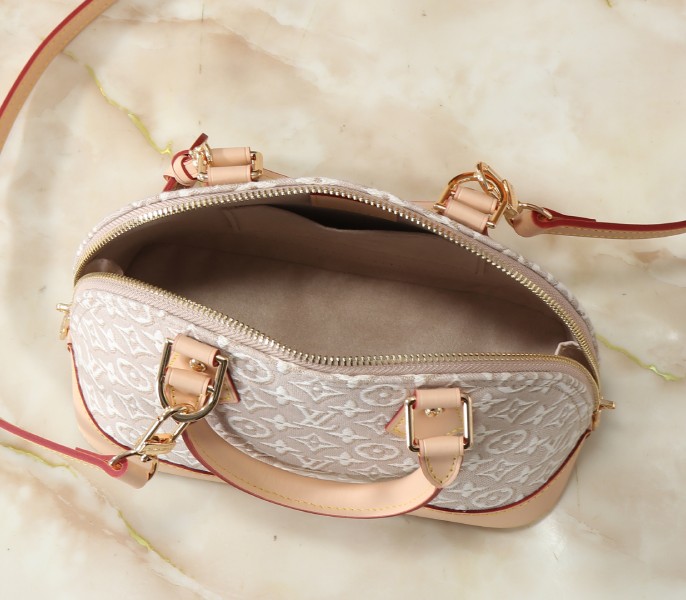 Monogram Embleme Alma BB In Washed Beige - Image 5