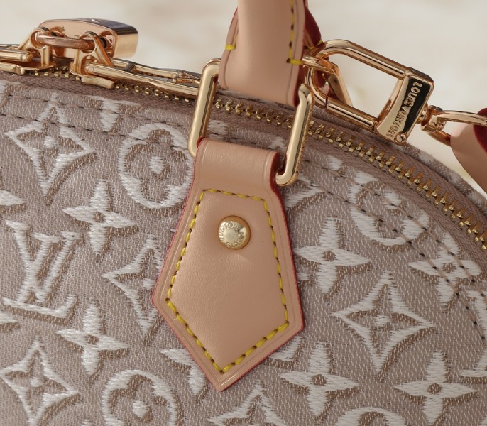 Monogram Embleme Alma BB In Washed Beige - Image 9