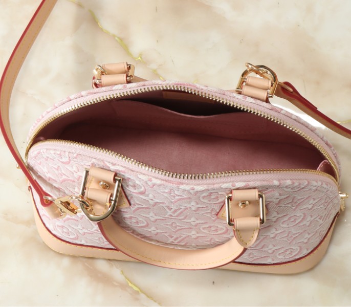 Monogram Embleme Alma BB In Washed Pink - Image 5