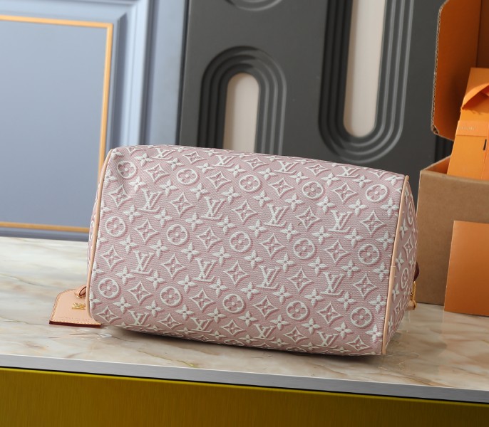 Monogram Embleme Speedy Soft 30 In Washed Beige - Image 3
