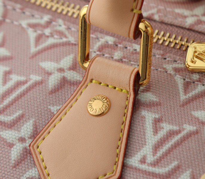 Monogram Embleme Speedy Soft 30 In Washed Beige - Image 6