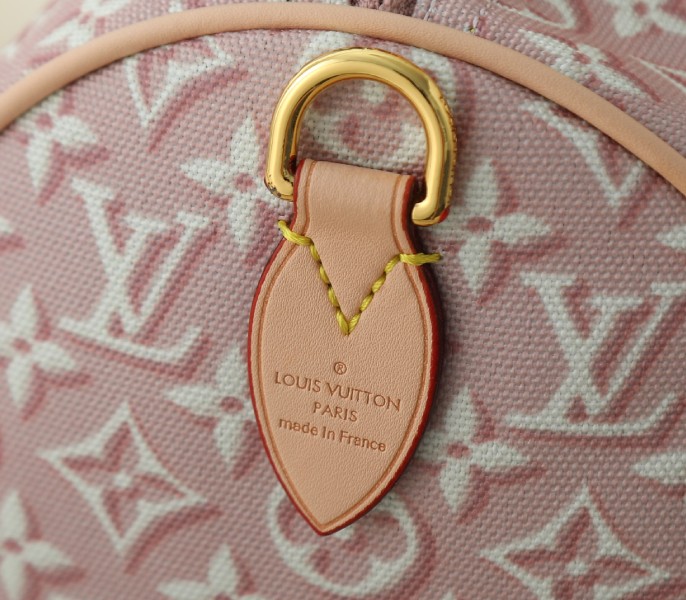 Monogram Embleme Speedy Soft 30 In Washed Beige - Image 8