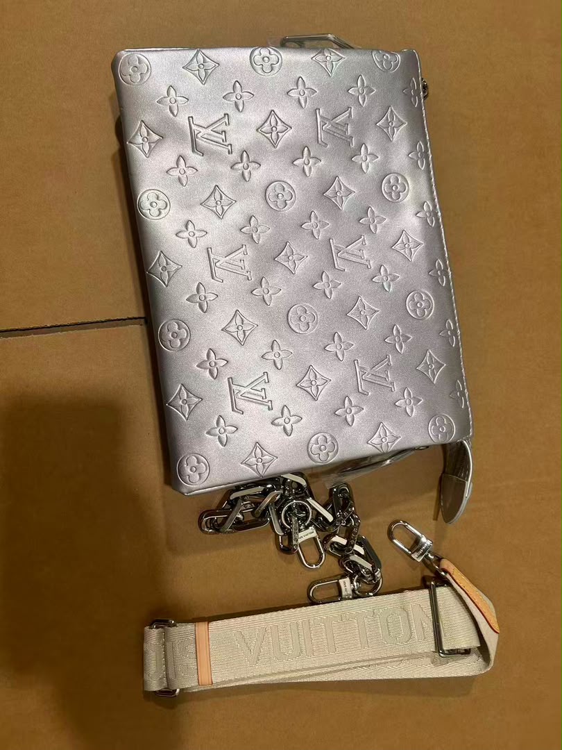 Louis Vuitton Coussin PM In Silver With Jacquard Strap Reviews