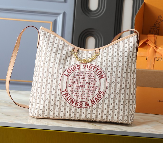 Genuine Leather LV Stamp Edition LineUp MM Bag