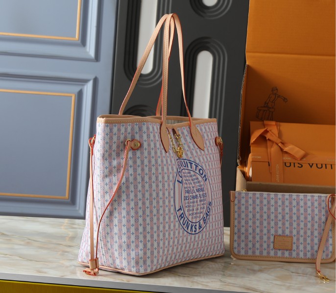 Stamp Edition Neverfull MM In Blue - Image 3